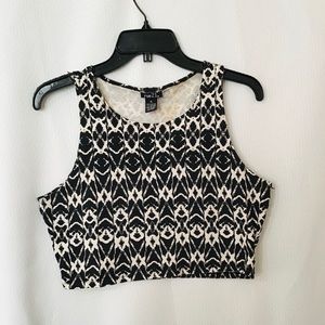 Patterned Crop Top